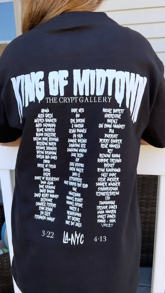 Late GM featuring our new work 
uniform <a href="/crypt_gallery/">The Crypt Gallery</a> 

<a href="/Kingofmidtown1/">Kingofmidtown.eth</a> 👑