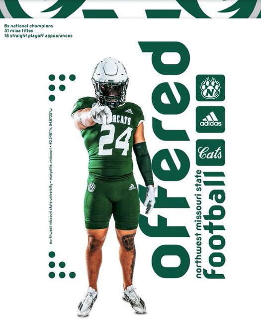 Blessed to receive my first D2 offer from Northwest Missouri State. Thank you <a href="/CoachTSturdy/">Todd Sturdy</a>  !!