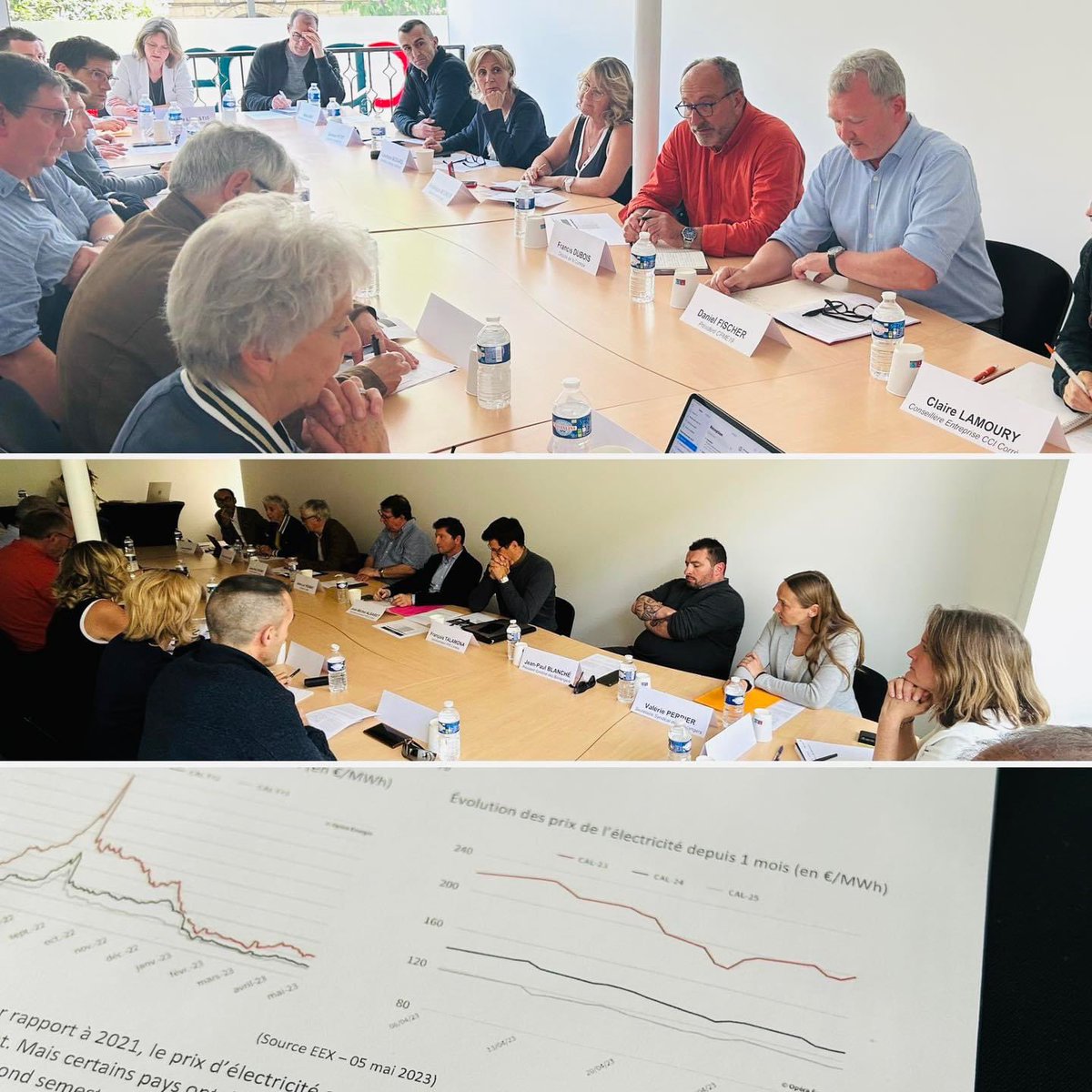 🚨Réunion de #crise de l’ensemble des organisations pro (CAPEB, FFB, MEDEF, Syndicat des boulangers, U2P, UIMM, UMIH) et de la CCI et CMA au sujet de l’explosion des coûts de l’#énergie, ayant des conséquences économiques extrêmement dures pour nos #entreprises corréziennes.