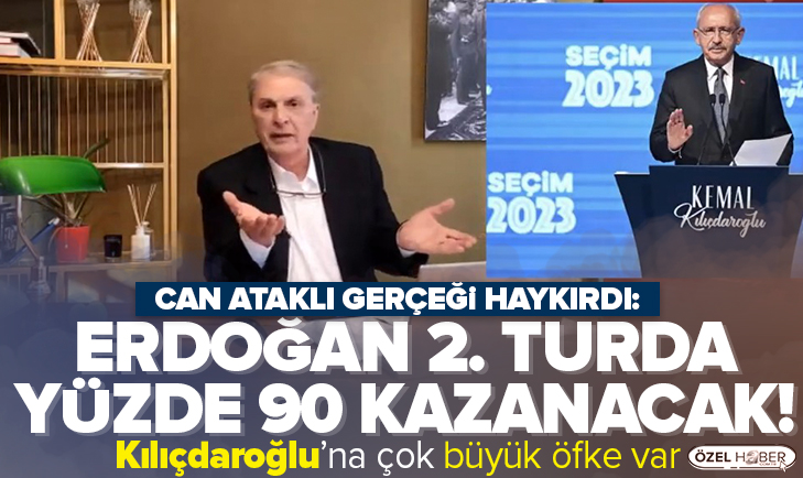 “ERDOĞAN 2. TURDA YÜZDE 90 KAZANACAK!”
Can Ataklı gerçeği haykırdı: Kemal Kılıçdaroğlu’na çok büyük öfke var
ahaber.im/ytvdhx