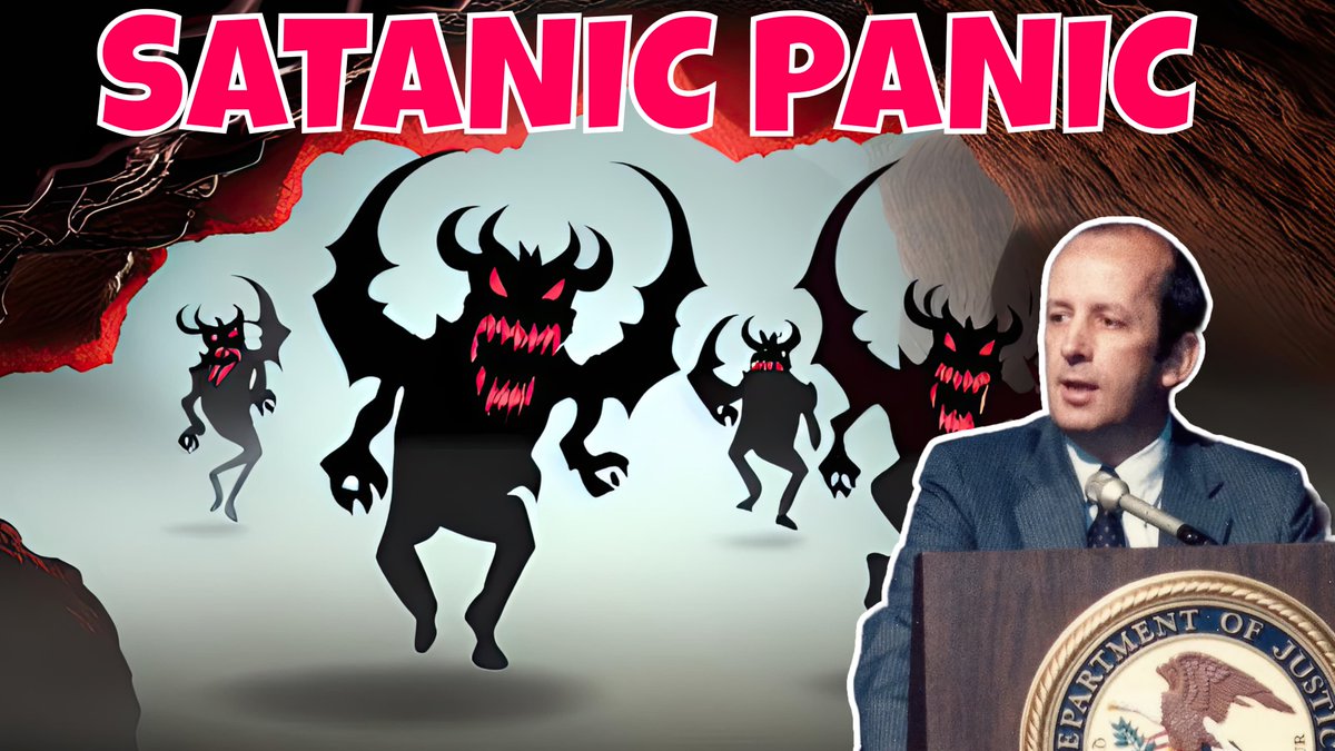 hunleyeric's tweet image. Join host Eric Hunley &amp;amp; ex-FBI Agent Ken Lanning to debunk the #SatanicPanic phenomenon. Understand how #ConfirmationBias fueled false SRA allegations. Dive into this controversial history now 👉 youtu.be/eKxaNQcMBmY #EricHunleyUnstructured #KenLanning #TrueCrime #FBI