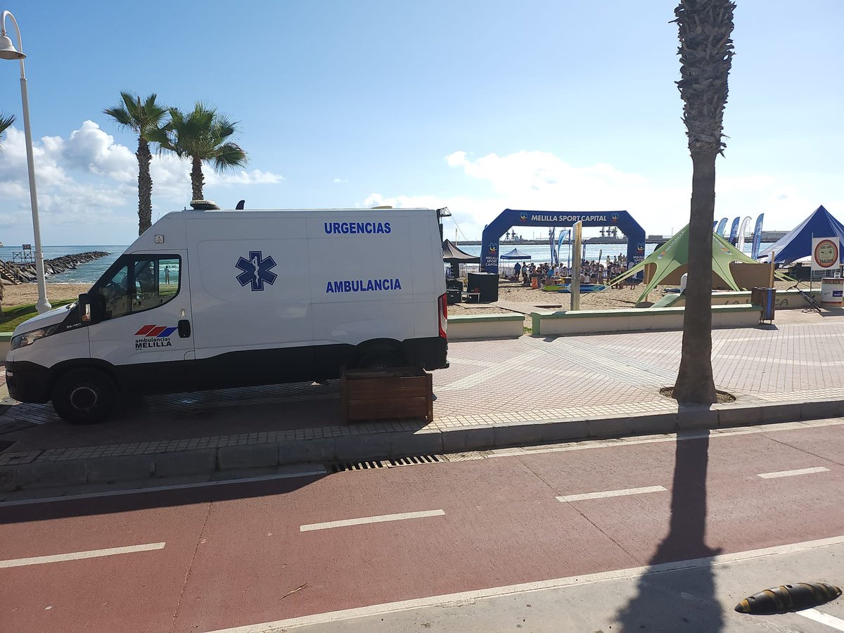 asm_malaga's tweet photo. Nuestra empresa #AmbulanciaMelilla ha apoyado el dispositivo de atencion sanitaria del II Triple ESE Festival que se ha celebrado en Melilla y que ha finaliza con la participación de 160 deportistas nacionales e internacionales en las modalidades de Surf, el SUP y Skate. https://t.co/XtGehVM6M5