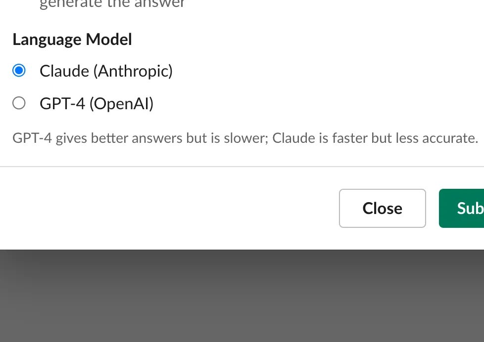 Delphi_HQ's tweet photo. 🤖🤖 Delphi is now multi-LLM! Teams can now choose between @AnthropicAI's Claude model as well as @OpenAI’s GPT-4 which we had in place before.

🤓 We've had good feedback from our users who've really enjoyed the low latency of Claude. https://t.co/MCT5mpJAuO