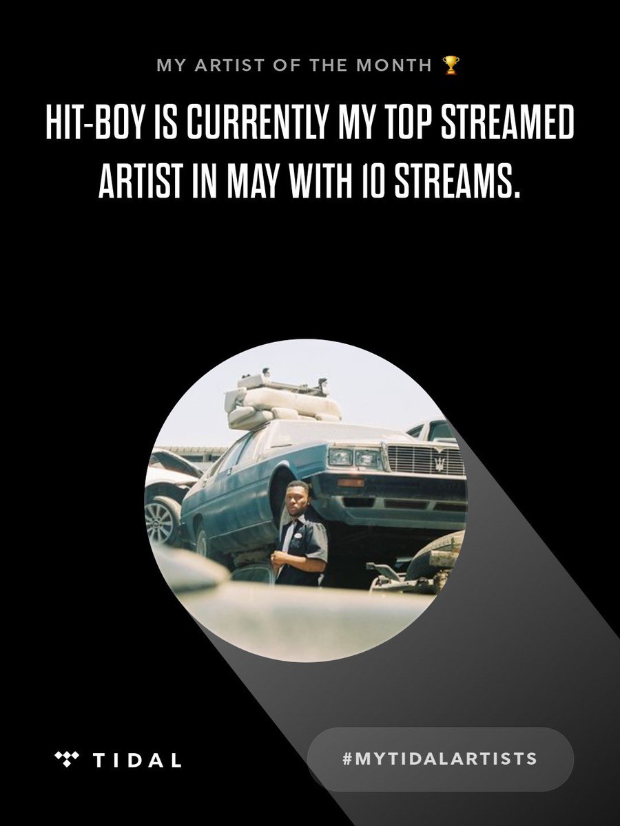 FayeHyslop's tweet image. My top artist so far in May on @TIDAL is Hit-Boy. #MyTIDALartists ⁦@Hit_Boy⁩ #2Live