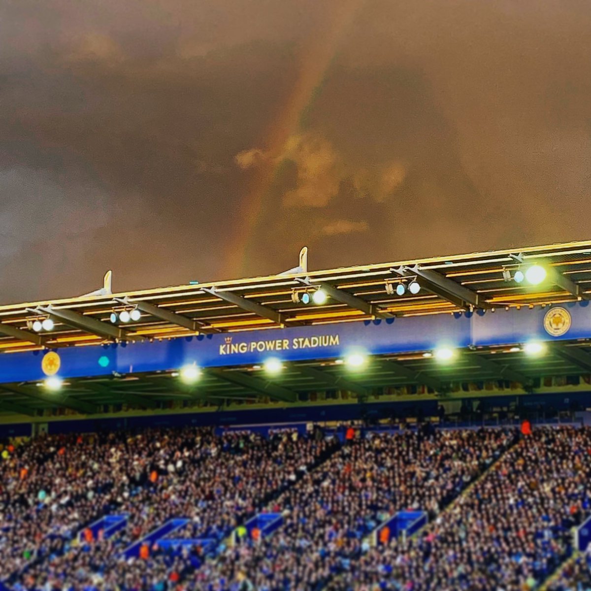 No gold at the end of the rainbow for @LCFC V @LFC tonight unfortunately the stormy sky both upstaged and accurately described the game. @bbcleicester
@visitleicester @coolasleicester @_mattpiper @BBCRLSport @OwynnPA @JackRaff @bbcemt