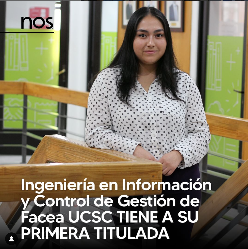faceaucsc's tweet photo. Te invitamos a leer la nota completa publicada en la última Edición de Revista NOS, de la primera titulada de Ingeniería en Información y Control de Gestión de #FACEAUCSC, Natalia Muñoz.
Leer nota aquí: https://t.co/imlxOrdnQS
#FACEA #FACEAUCSC #UCSC #UCSCConcepción https://t.co/Vx8gbjqcaH