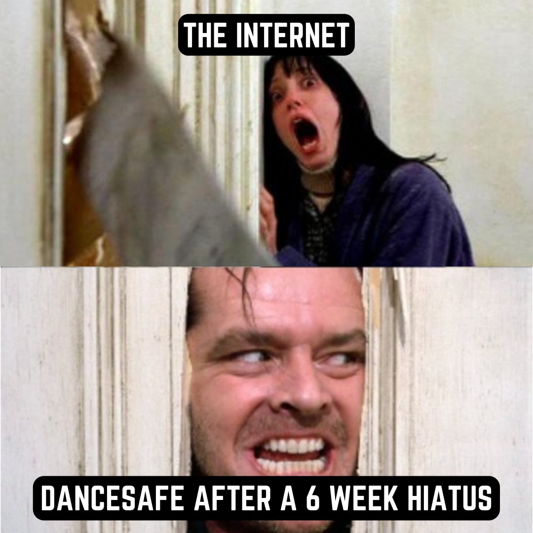 #RT <a href="/DanceSafe/">DanceSafe</a>: DanceSafe's back (alright)