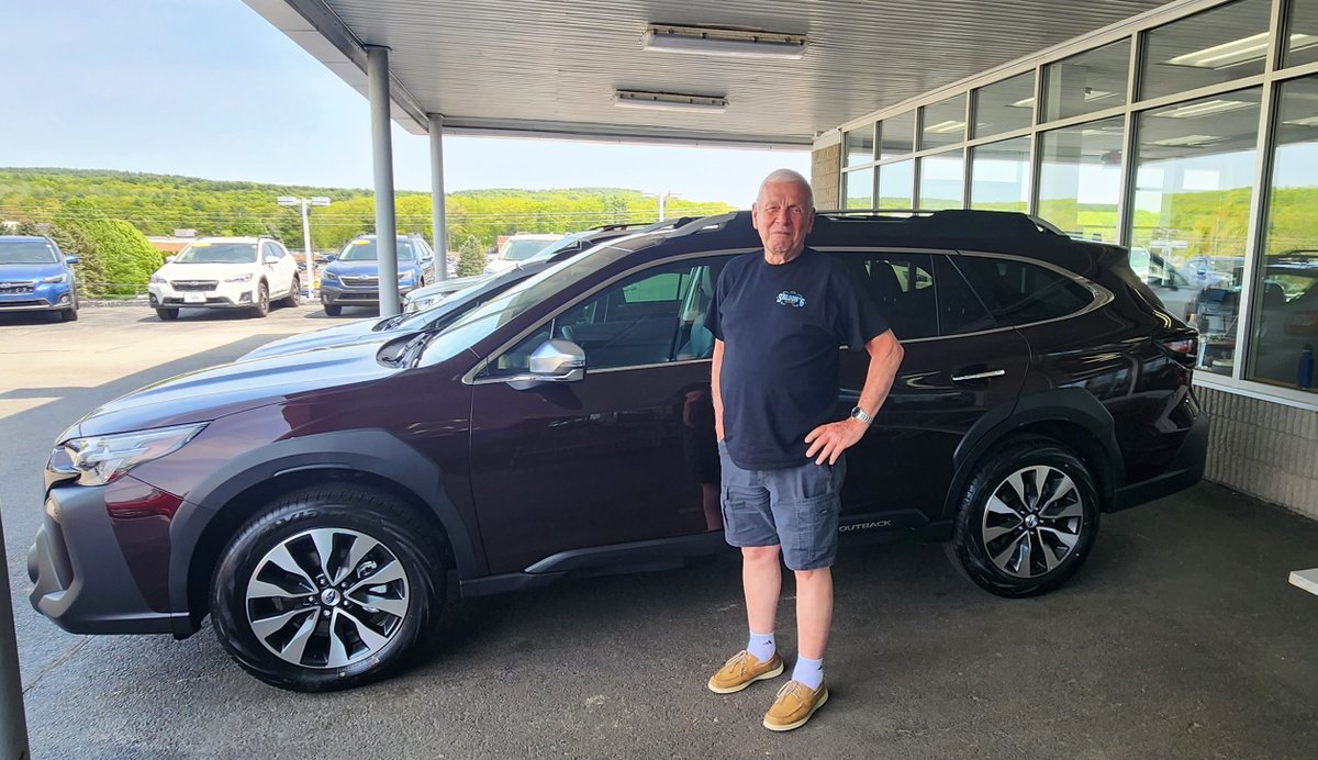 Congratulations Gus on your new #SubaruOutback from sales consultant Lisa Courchaine here at Long Subaru! #LONGSubaruDriver #MondayMotivation #DarkMahoganyPearl