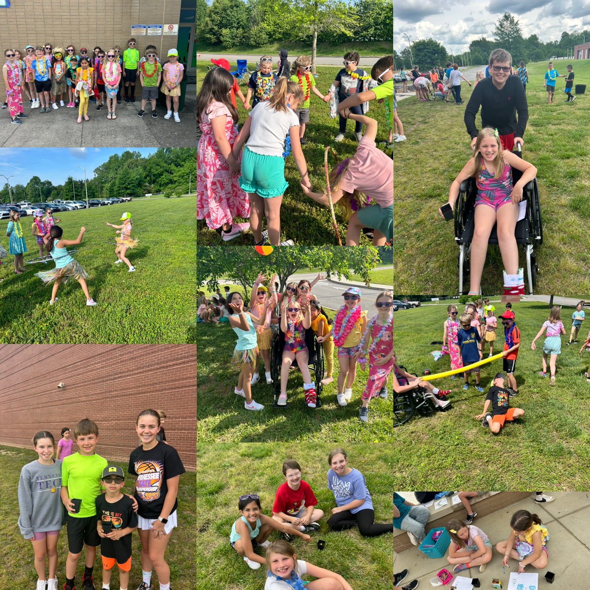 3rdgradepups's tweet photo. Third grade celebrated the end of the year Hawaiian style!  We then traveled over to PSMS to learn about the greenhouse class, planted a seed, and learned colors in Spanish. It’s been a great end to a fantastic year!  #thirdgraderocks @PSES_Pups https://t.co/50fkguErry