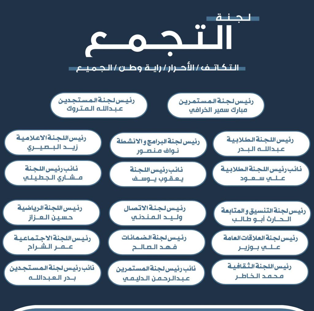 بسم الله الرحمن الرحيم 
" فإذا عزمت فتوكل على الله "

تم بحمد الله  تزكيتي انا : 
حسين العزاز
رئيس اللجنة الرياضيه لـ لجنة التجمع

للعام النقابي 2023/2024

نسأل الله التوفيق والسداد 🧡💙
#paaet
#التطبيقي