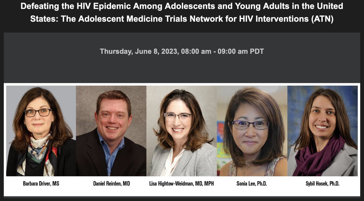 Register now for a #webinar overview of the ATN! Learn about how the ATN develops and conducts #HIV #research with #youth ages 13-24 years, with community engagement and connectedness. Register here: bit.ly/3nVpLGZ
#HIVresearch #adolescenthealth #endingtheHIVepidemic