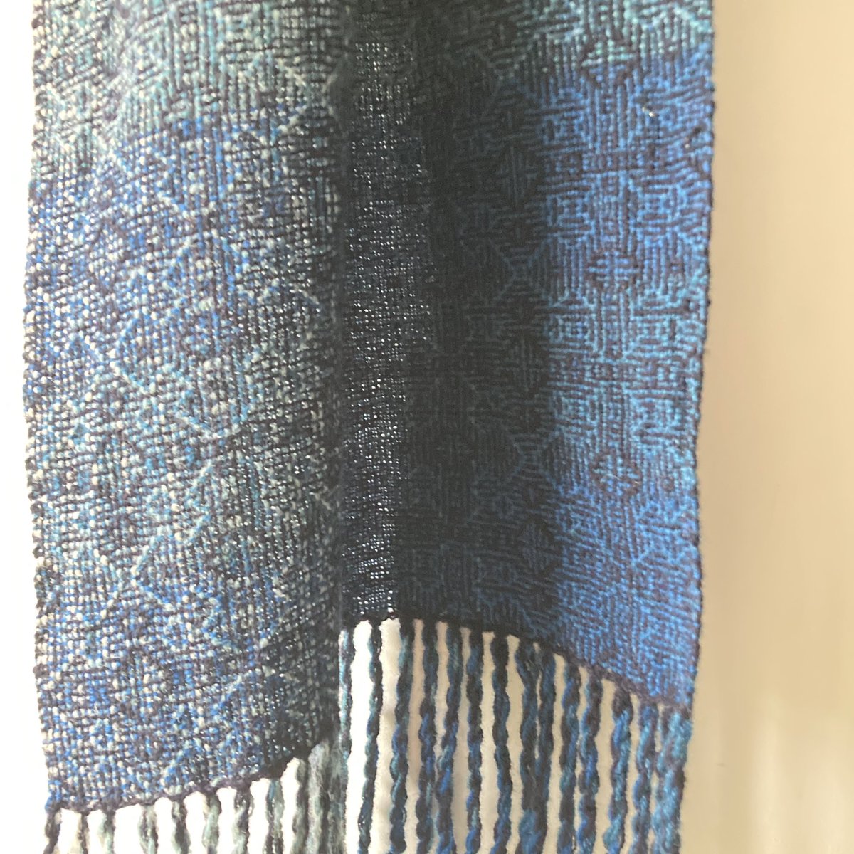 Whitby Abbey, shadow weave, lambswool scarf, £175