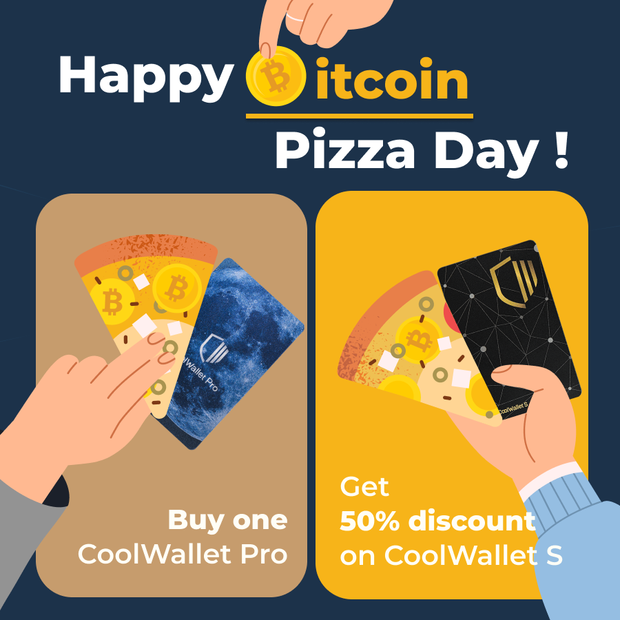 quickbitcrypto's tweet photo. 🚨OFFER ALERT!🚨 Brace yourself for the #CoolWalletPro + CoolWallet S Pizza Month Bundle Deal! Bag a CoolWallet Pro and get a CoolWallet S at a jaw-dropping 50% off! The offer lasts until May 31st, 5 PM CST. Don't wait! 🍕💼 #Crypto #PizzaMonth
https://t.co/2vrl1nxjrw https://t.co/6ZEPsqLYOr