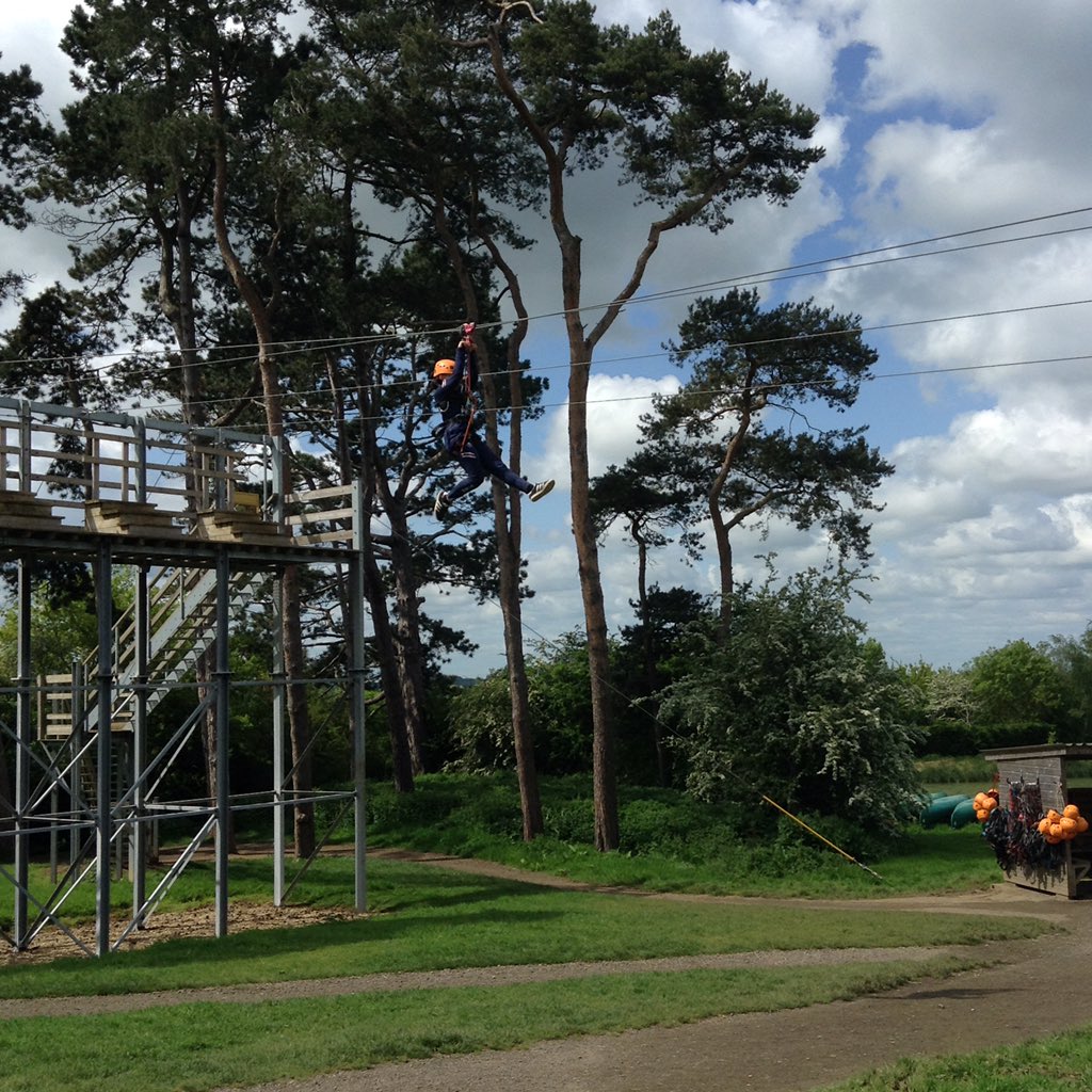 A spot of zip wiring <a href="/PGLTravel/">PGL Schools & Groups</a> #teamainthorpe #ainthorpeontour