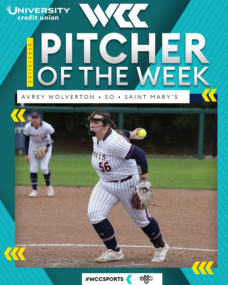 WCCsports's tweet photo. #WCCSports @UCU_LA 🥎 𝐒𝐨𝐟𝐭𝐛𝐚𝐥𝐥 𝐏𝐥𝐚𝐲𝐞𝐫𝐬 𝐨𝐟 𝐭𝐡𝐞 𝐖𝐞𝐞𝐤⬇️
⭐️Emma Giaime, @USDSoftball
⚡️Avrey Wolverton, @GaelsSoftball

🗒️: https://t.co/Xjr0oV6wFC https://t.co/YMpfp3NZw7