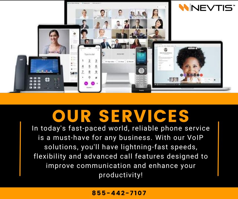 NevtisConnect's tweet image. Make the switch to VoIP and enjoy unlimited calling, advanced features and unbeatable value 📞! Stop wasting money on landlines - experience the power of a VoIP system today. 💵

 #phonetechnology #voipprovider #stayconnected