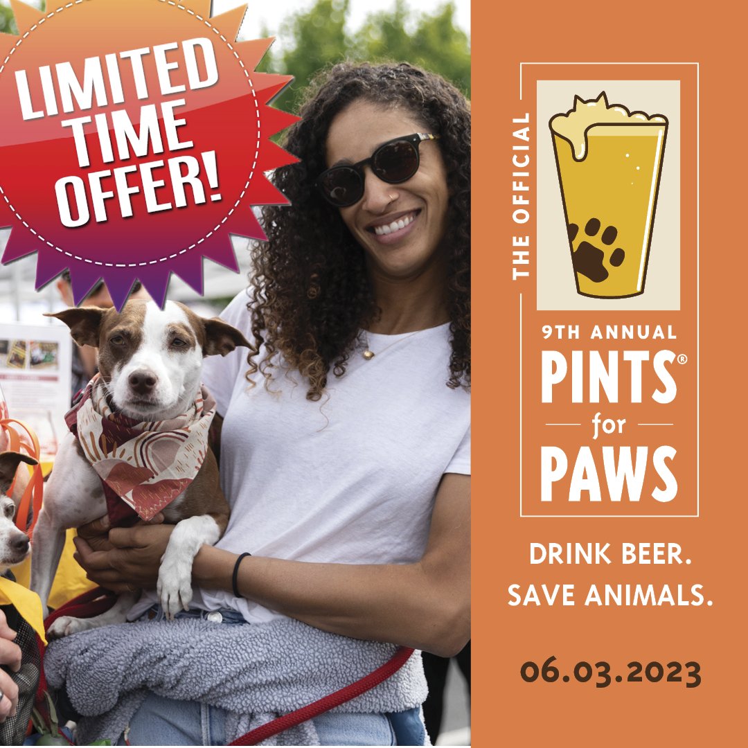 LAST CHANCE - purchase your Pints for Paws tix by midnight tonight to enter to win a hotel package valued at $500! Unlimited tastings of craft beers, ciders, wines & more! l8r.it/eU3l #VisitBerkeley #PintsForPaws #dogsandbeer #dogs #berkeley #dogfriendly #craftbeer