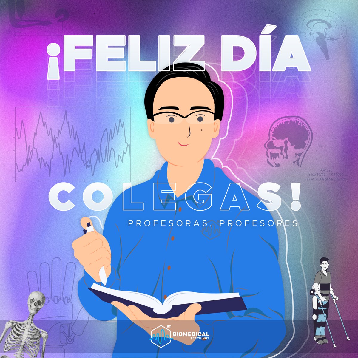 BioTeachings's tweet photo. ¡Feliz día a todas las maestras y maestros, colegas, amigos y ejemplos de vida! 🙌🏻🤩

Que su pasión y dedicación continúe encendiendo el fuego del aprendizaje en las mentes y corazones de las generaciones futuras... https://t.co/9nlRCg5B7Z