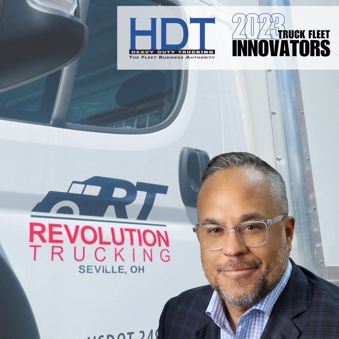 HDTrucking's tweet photo. Honoring the best and the brightest with HDT's 2023 Truck Fleet Innovators 🏆
https://t.co/9R8EGGM17l
James Adams, CEO, @RevolutionTruc1, has over 30 years in the industry. Find out how he is taking uncertainty out of shipments...
#fleetinnovators #HDTnews #trucking https://t.co/l1eabaTRy1