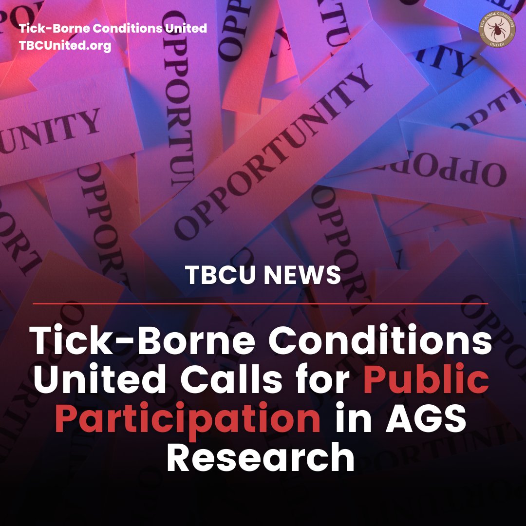 📣 Participate in critical #AGS research: You can contribute to TBCU's #AlphaGalSyndrome research by filling out the patient survey here: surveymonkey.com/r/2H7786R Thank you for your participation! #publichealth #tickbornediseases #tickbornediseaseawareness