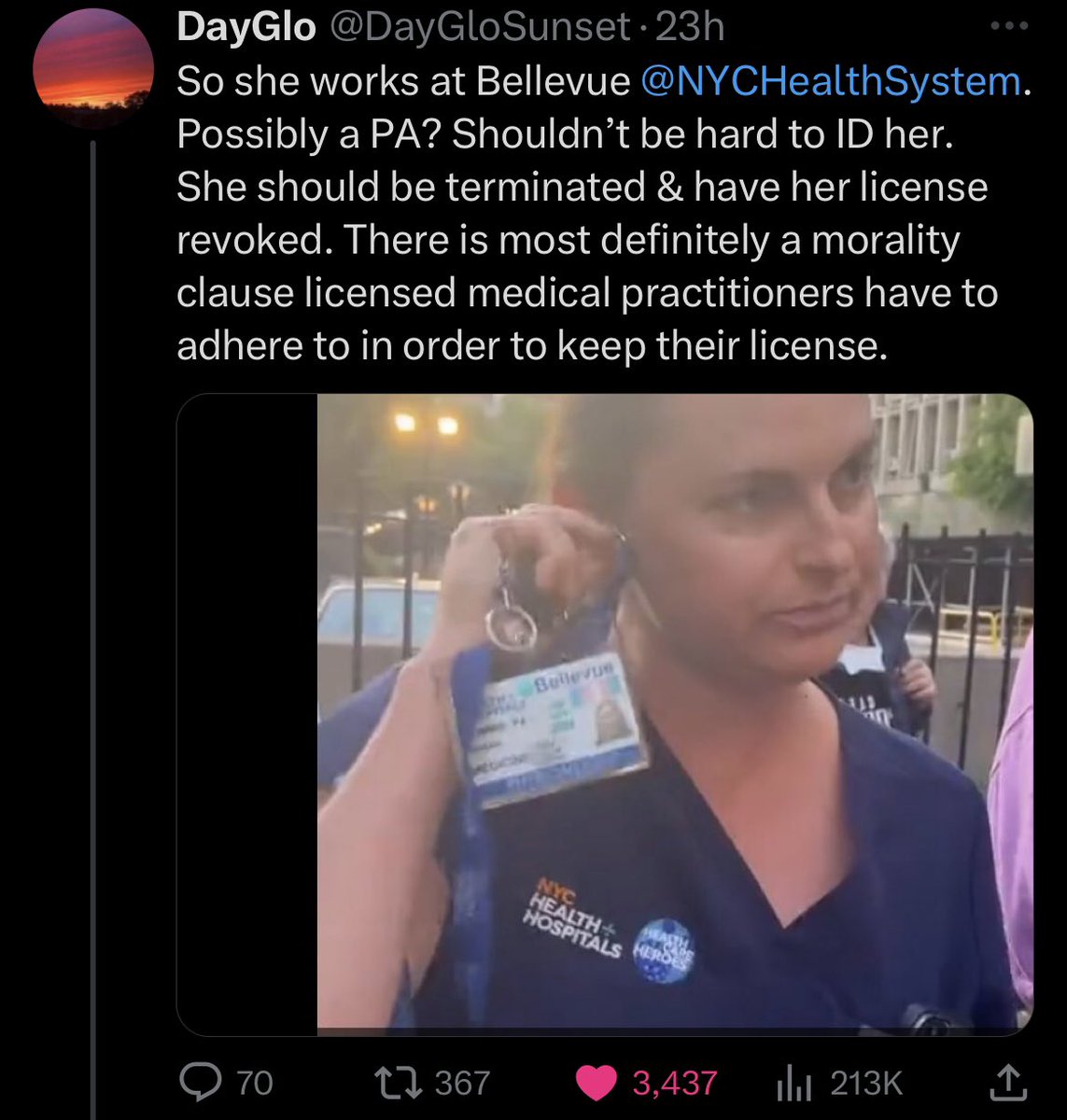 HexenLiving's tweet photo. @NYCHealthSystem Y’all really out here employing racist thieves?? 👀 https://t.co/96JuOVgDw2