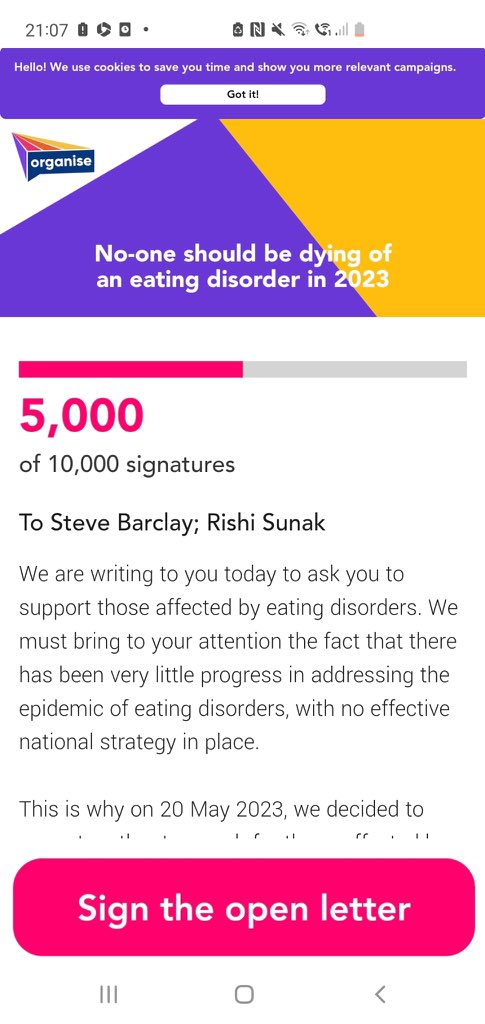 HopeVirgo's tweet image. We have hit 5,000 signers! Thank you so much to everyone who has added their name! 

Please do keep signing and sharing ahead of Thursday night! 

Link - the.organise.network/campaigns/netw…