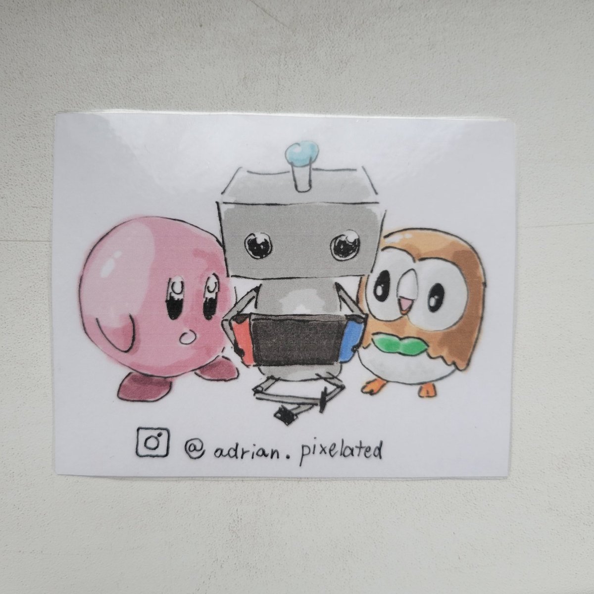 AdrianPixelated's tweet photo. I sold Smash Bros and Legends Arceus on marketplace today and as I was packing it I thought it'd be cool to throw in a little themed illustration.

Enjoy the games Martin!
•
•
•
#mecha #clipstudiopaint #watercolor
#digitalpainting #nintendo #nintendofanart #pokemonart #kirby https://t.co/CdgL6i8UqD