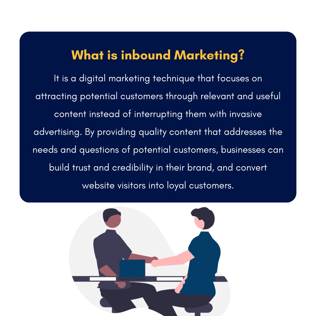 BrandComUS's tweet photo. Inbound marketing techniques include blogging, downloadable content, SEO, and social media, among others.

Do you want to know more about how to use inbound marketing to generate leads and customers?

For more information visit our website ➡ https://t.co/iHij7bpawW https://t.co/ufYl93gdlA