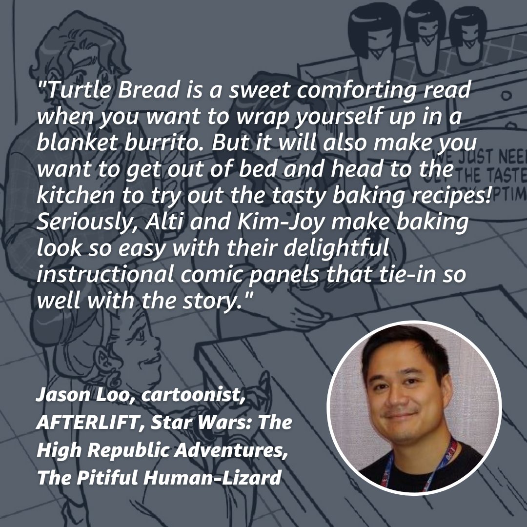 Creators are enjoying <a href="/kimjoyskitchen/">Kim-Joy</a> &amp; <a href="/altifirmansyah/">ALti</a>’s original graphic novel, TURTLE BREAD 🐢🍞

Read a touching story about baking, fitting in, and the power of friendship! bit.ly/408yIK2