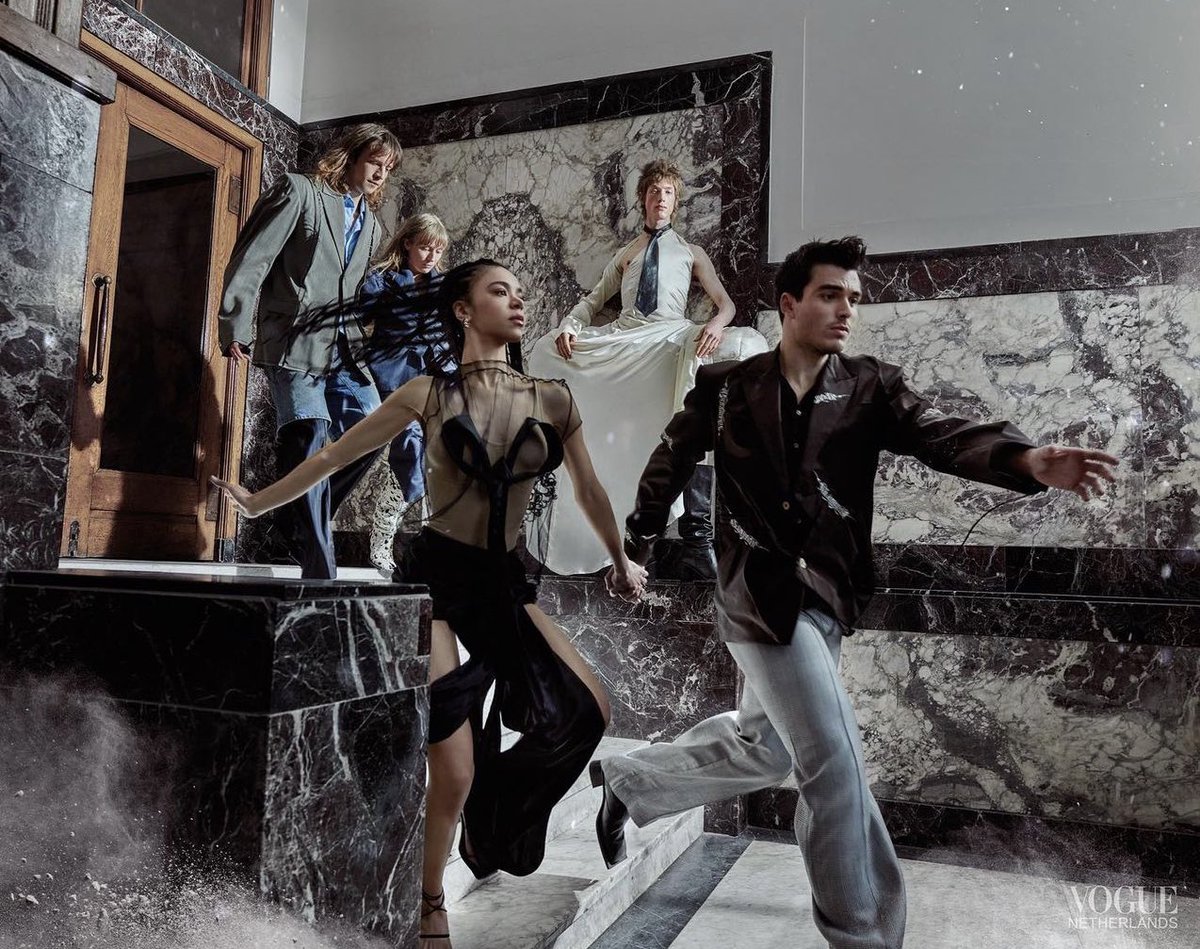MIUCClAMUSE's tweet photo. this vogue netherlands cover story with corey mylchreest and india amarteifio, i am FULLY OBSESSED  with them https://t.co/9tCIj3VH8c