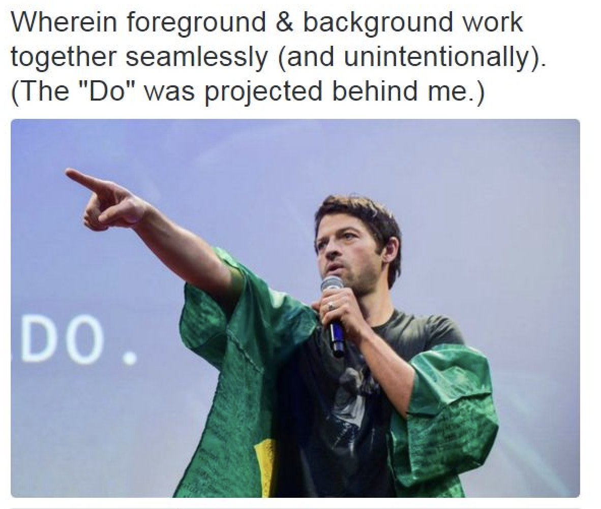 mishacollins's tweet photo. A decade later, my evangelical mission continues... https://t.co/fmG7Ed6aHb