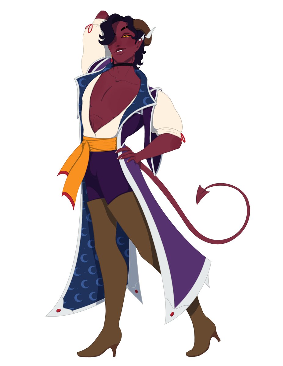 TheCatOnFireArt's tweet photo. Got my favorite baby bard boy Ebakas, my pirate warlock Leviathan, my barbarian/monk Shetan and my fighter Rath! https://t.co/Sgakao9uFK