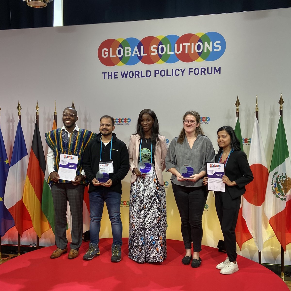 BridgeMerchant's tweet photo. Celebrating another milestone,
Today at the @GSI_YGC Summit 2023 in Berlin, our CEO won the 1st prize for her idea, mission &amp; active involvement to create #change within the #agriculture space in #Africa and the world, while helping to reform policy.

#SheDidIt
#Nigerians https://t.co/Z7J0JpGlvB