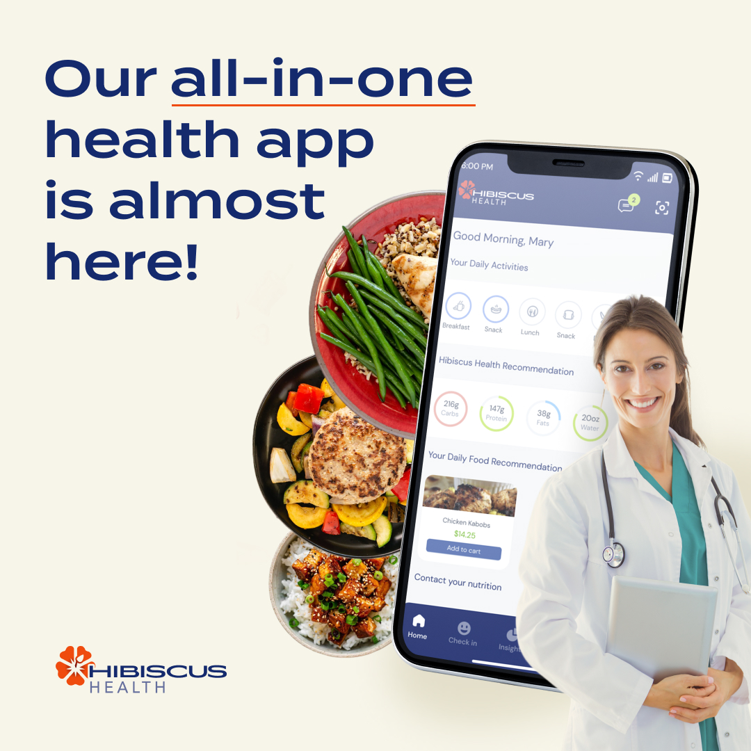 HibiscusApp's tweet photo. Get the best possible care for your health and well-being! 

Enjoy the convenience of fresh meal delivery, expert nutrition guidance, and real-time analysis of your care. 

Join the waitlist now! #HealthForAll https://t.co/GvaYWtCE0H