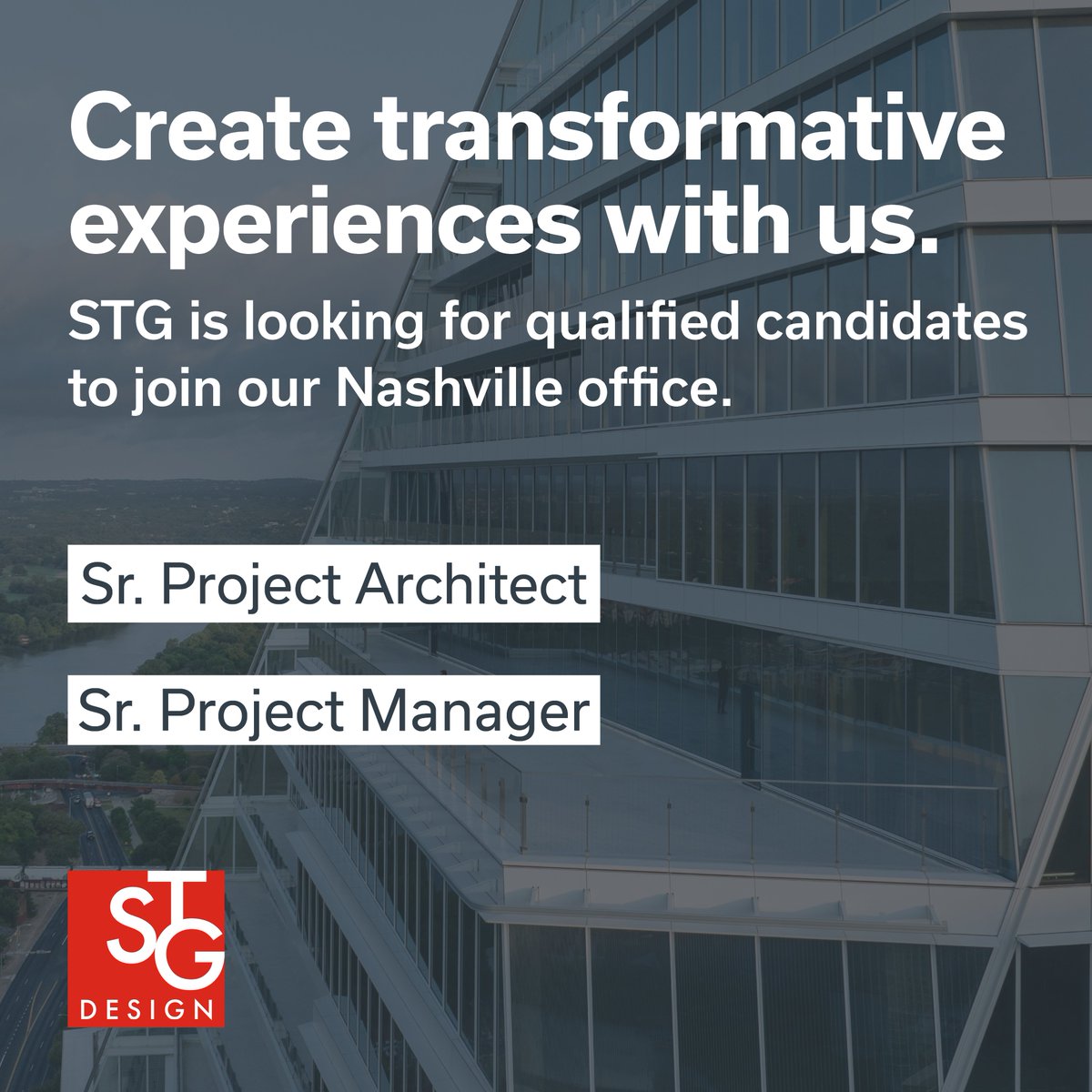 design_stg's tweet image. We’re looking for a seasoned #ProjectArchitect and #ProjectManager to join our team in #Nashville. Head over to the careers page on our website to #apply and view our full list of #careeropportunities: stgdesign.com/careers

#Hiring #Architect #MixedUse #Multifamily