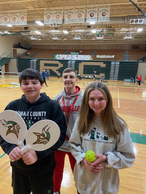 Pickleball PBL Tournament  sends 'Special Thanks' to @RCSHSOffices MSU, BSN, Army Recruiting, Charlie Graham (YSC), Principal Mann, Tournament Director Bram Bloomfield, and Tournament Winners Grayson Smith and Isaiah Petre. #PBL #rcLEAD