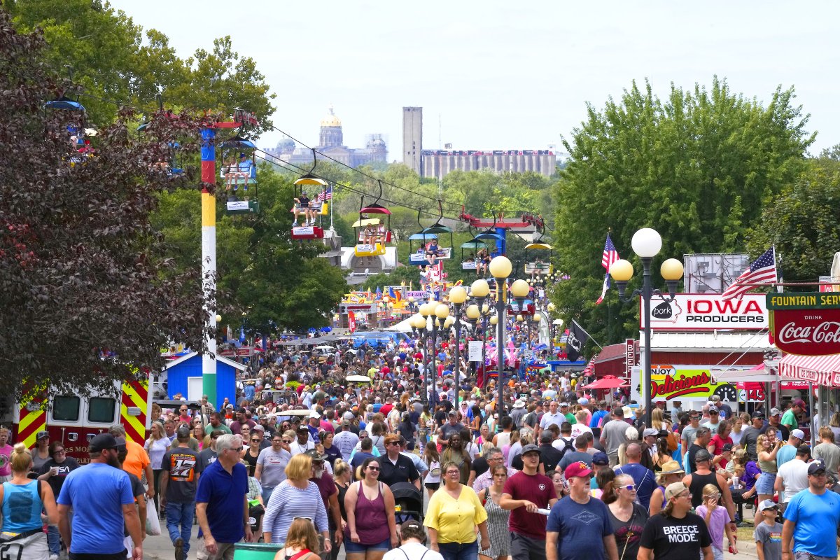 It's May 15, which means it's #515Day! 🥰 Our favorite area code. Des Moines has been the permanent home to the Iowa State Fair since 1879. 💙