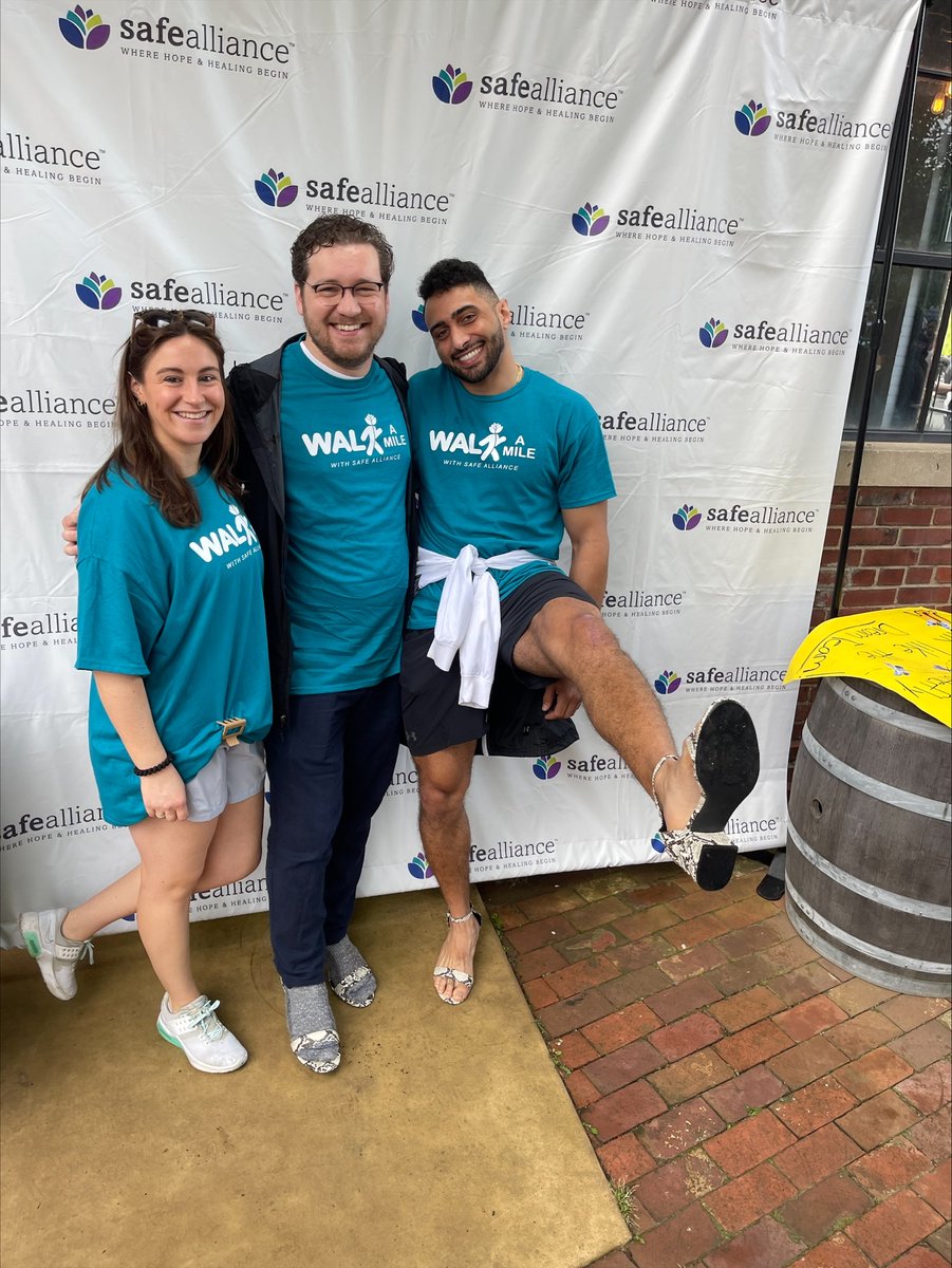 CharMeckDA's tweet image. A few of our folks may be nursing some blisters today, but it was worth it. DA Merriweather and members of your DA's Office showed their support for survivors of domestic and sexual violence at @Safe_Alliance's Walk A Mile 2023 this weekend! #WalkAMileCLT #SafeAllianceCLT