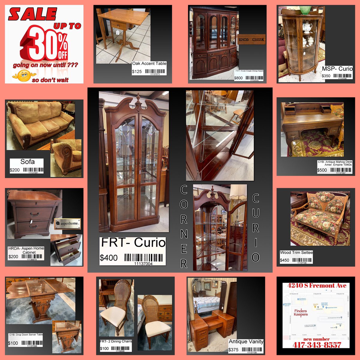 ☝️⏰let’s look again at the recent items that have come in. don’t wait come find yours before someone else does #antique #antiques #vintage #homefurnishings #furnishings #springfieldmissouri #finderskeepers #consignment #furniture #glassware #pottery  #artwork