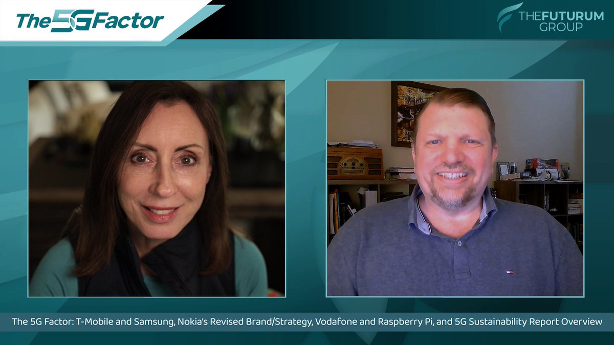 goodequalsprog's tweet photo. In this episode of The #5GFactor, @TheFuturumGroup's @ShellyKramer and @RonWestfallDX discuss the latest news in the 5G ecosystem, including @TMobile and @Samsung, @Nokia's refreshed brand and strategy, and much more. https://t.co/94Sq21m3zb
#technews #tmobile #samsung #nokia https://t.co/zq4r9CYdNe