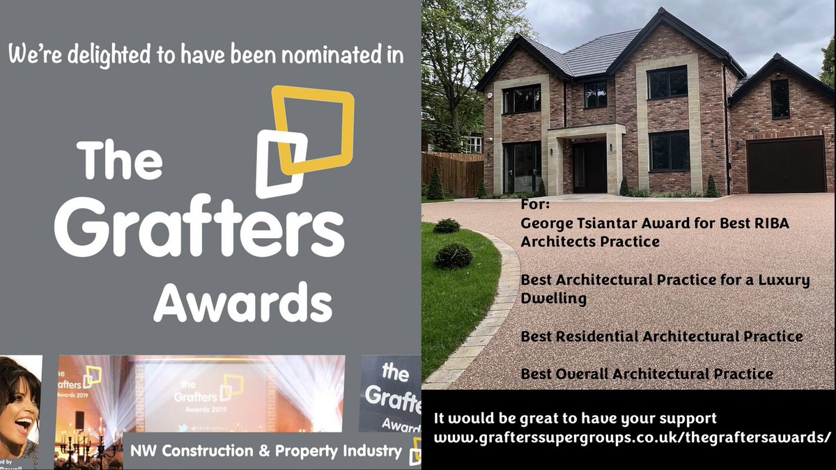 Honoured to be nominated for a <a href="/GraftersNetwork/">Grafters Super Groups</a> Awards. Thank you those who nominated me, Grafters enabled me to make special relationships helping  to develop the business. Big thank you to wonderful clients who allow me to work on amazing homes. vote grafterssupergroups.co.uk/thegraftersawa…