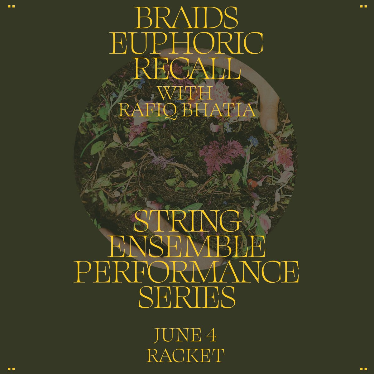 JUST ADDED: @rafiqbhatia joins @braidsmusic at Racket on June 4 🎻 join us for a very special performance featuring a string ensemble and immersive visuals, won’t ya? ➡️ tbp.im/427wP1E