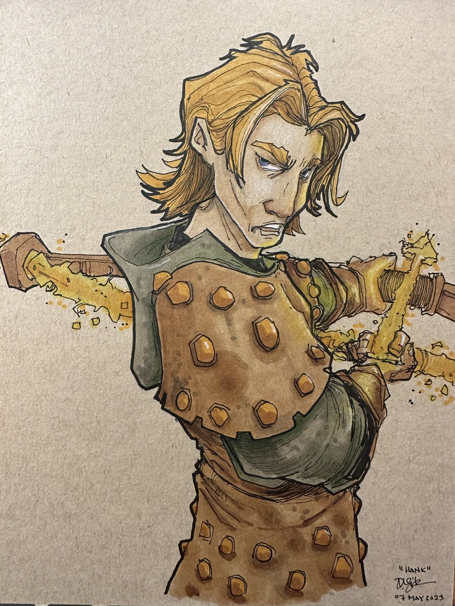 Here’s #HanktheRanger from the classic #Dungeonsanddragons #cartoon
.
.
.
.
.
#art #illustration #doodlebags #doodle #draw #drawing #nashville #nashvilleartist #nashvilleart  #saturdaymorningcartoons #dungeons #dragons #hank #ranger #copicmarkers