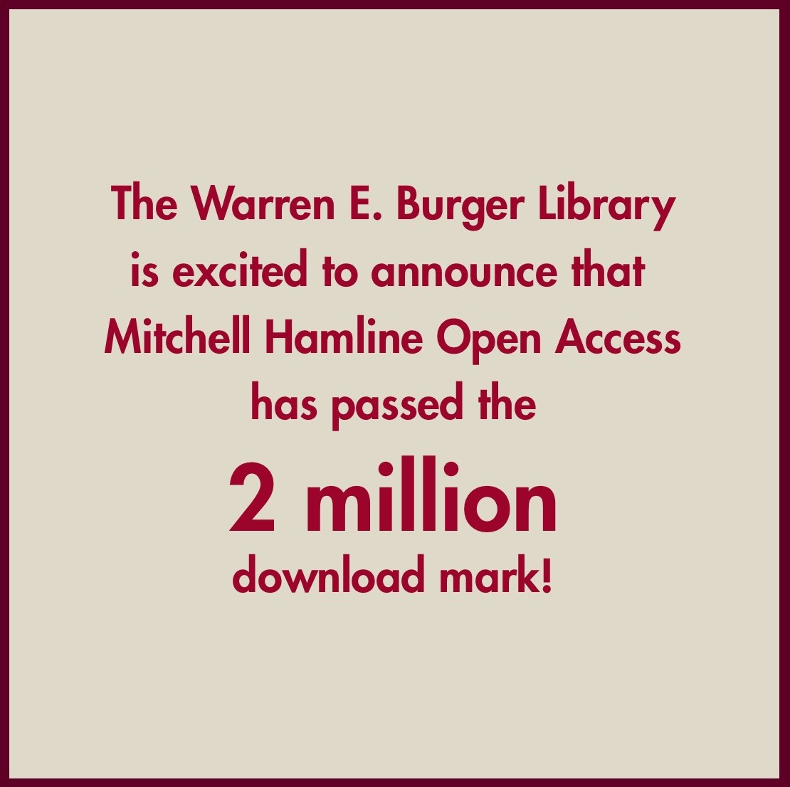 BurgerLibrary's tweet image. Check out Mitchell Hamline Open Access!