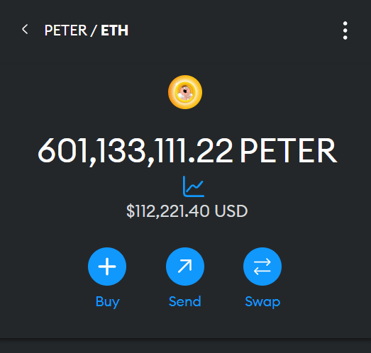 $PETER | ETH tweet media