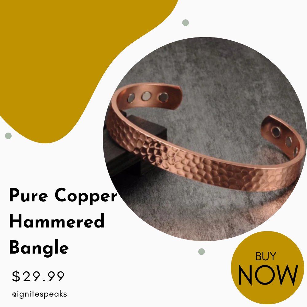 ignitespeaks's tweet image. The bracelet features an intricate texture created by hammering for a style that is on the cutting edge of today's major fashion trends.

Shop Now
bit.ly/3pGPeEu

#purecopper #copper #magnetic #bracelet #ignitespeaks #hammered #bangle #6neodymium #magnets #solid