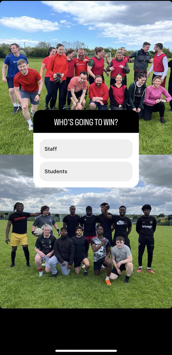 BrePEandScience's tweet photo. 6th years vs Teacher Soccer match ⚽️ 
Final Score: 3-1  
Nice job 6th years https://t.co/2P50Uu7790