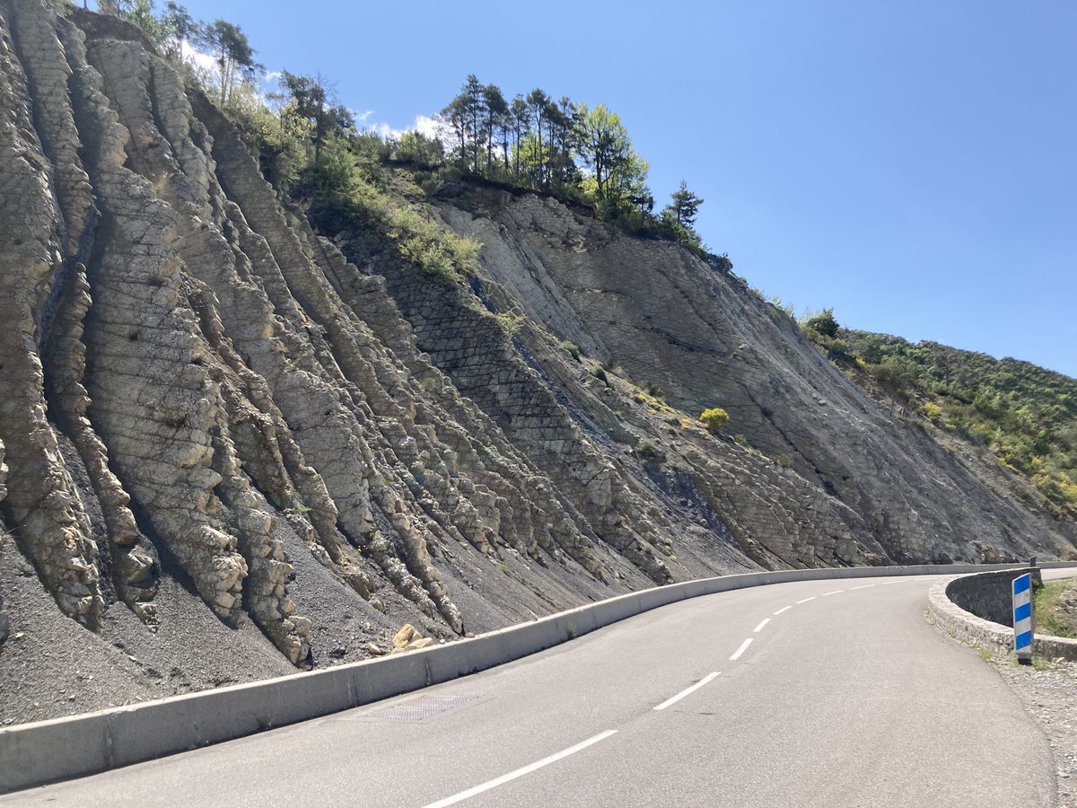 ColinTDavie's tweet photo. MSc Engineering Geology @GEST_NCL @EngineeringNCL field trip Day 6. Teaching our students to use fundamental field skills to gather data to assess the stability of a road cutting and consider remediation methods. https://t.co/MeDxWHpA2b