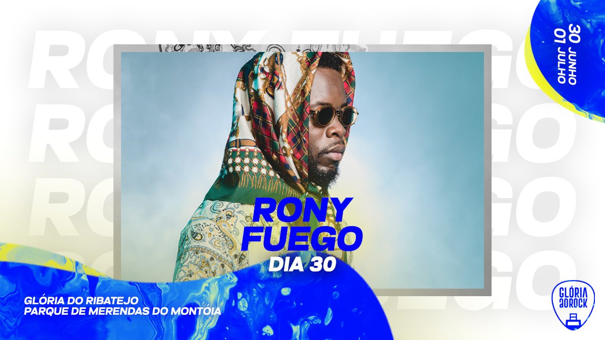 GloriaAoRock's tweet photo. Rony Fuego vai estar no Glória ao Rock no dia 30 de Junho! 💥

Bem disposto? 😉 https://t.co/dNCkgxeHlW