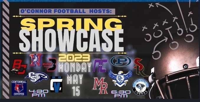 eperez_34's tweet photo. Excited for the spring showcase today at Sandra Day O'Connor, North High School Will be located on the East Practice field (North End) from 4:30-6:00.
@CoachTDMejia @north_mustangs https://t.co/hyubnMw6vT